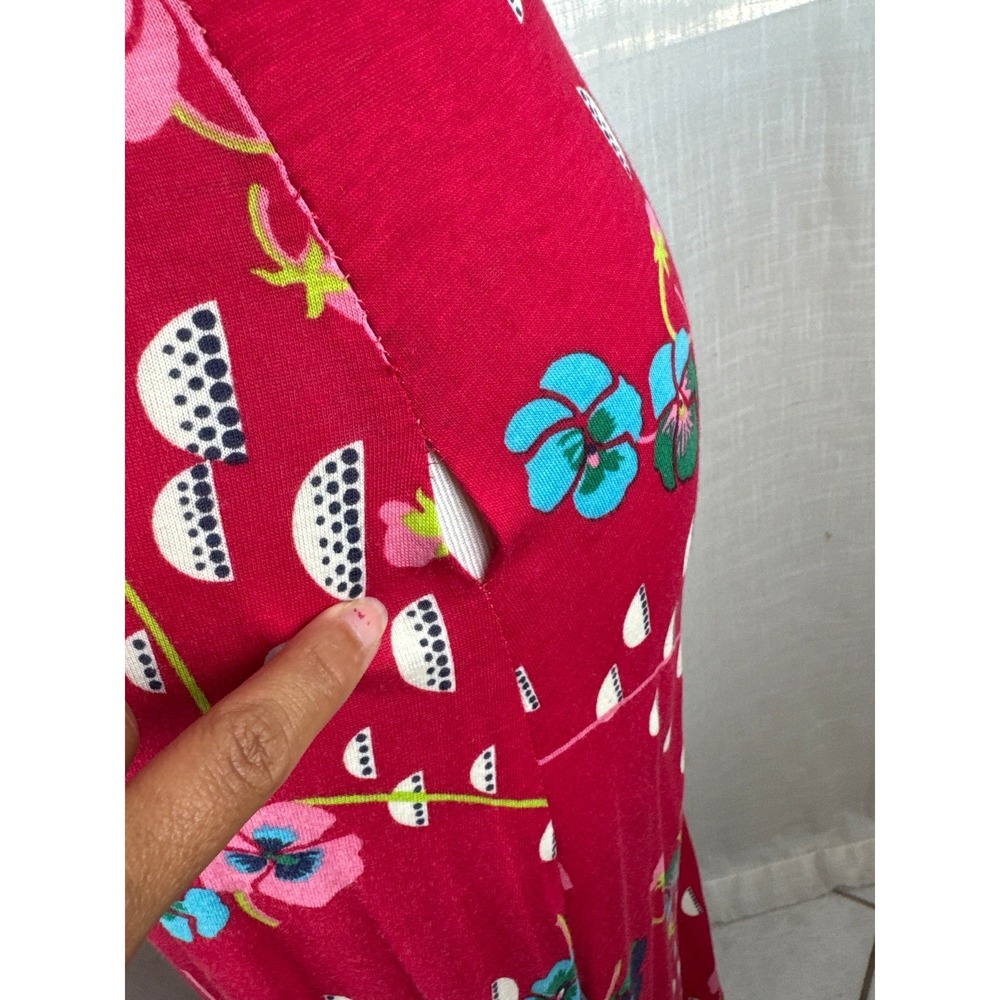 Vintage St Gillian Kay Unger Pink Floral Maxi Dress ILGWU 70s Long Sleeve Size 6 - Picture 7 of 12